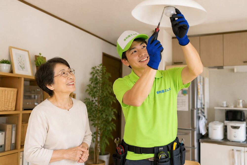 電球交換・高所のちょっとした作業